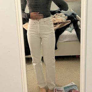 BDG Cowboy White Jeans